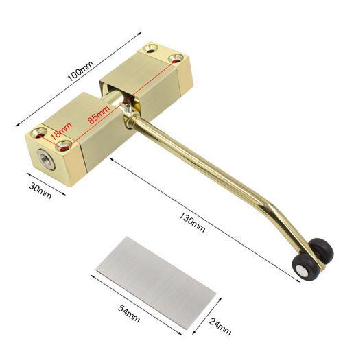 简易闭门器家用关门无液压缓冲自动弹簧合页闭合器自动关门器
