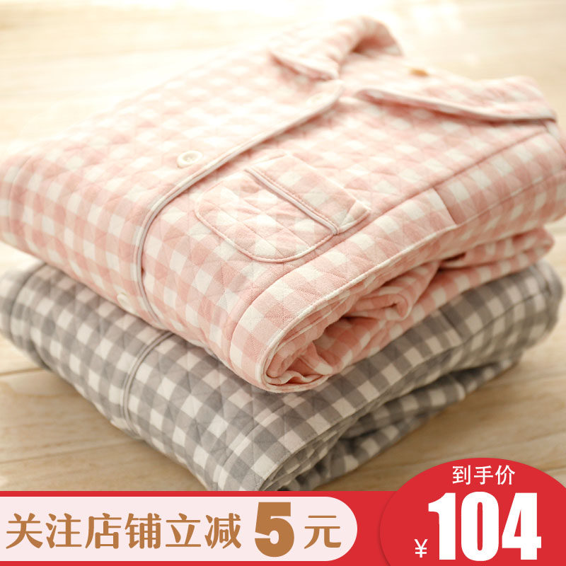 春秋月子服9月空气棉加厚孕妇哺乳睡衣10秋冬产后保暖喂奶家居服8