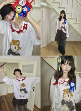 KIM Classic「HBD」2周年纪念 原创手绘做旧印花丝光棉tee