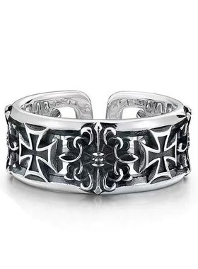 New retro cross hip-hop punk style niche opening ring for me