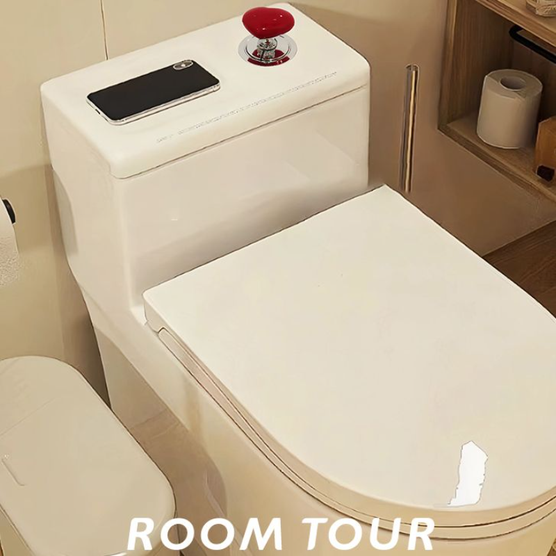 彩色爱心马桶按压器心形马桶按钮冲水神器