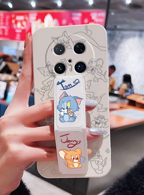 适用于华为Mate70Pro手机壳Pura80Pro+背贴70磁吸60折叠支架40EPro情侣猫和老鼠30Pro防摔全包mate20硅胶壳