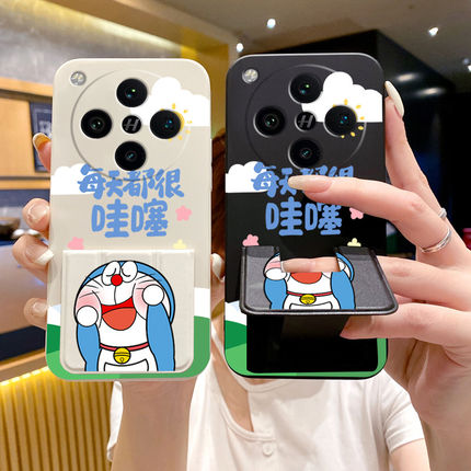 适用于OPPOFindX9Pro手机壳X8Ultra/x7/6Pro折叠支架款k13TurboPro防摔Reno15/14/12磁吸腕带套哇塞A梦软壳套