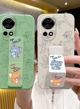 新款华为Nova13杰瑞手机壳nova12ultra磁吸折叠支架适用nova11猫和老鼠10Pro/9/8/7/6支架5Pro/4/3防摔硅胶壳