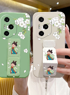 适用于荣耀500手机壳新款400Pro/300Ultra/200女款古风美人100Pro便携防摔桌面支撑架90/80Pro/70/60磁吸折叠