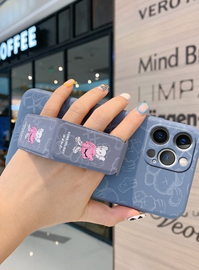 适用华为Pura80Ultra手机壳全包防摔Pura70Pro+芝麻街畅享80磁吸支架Pura70折叠腕带P60/50男女新款硅胶软壳