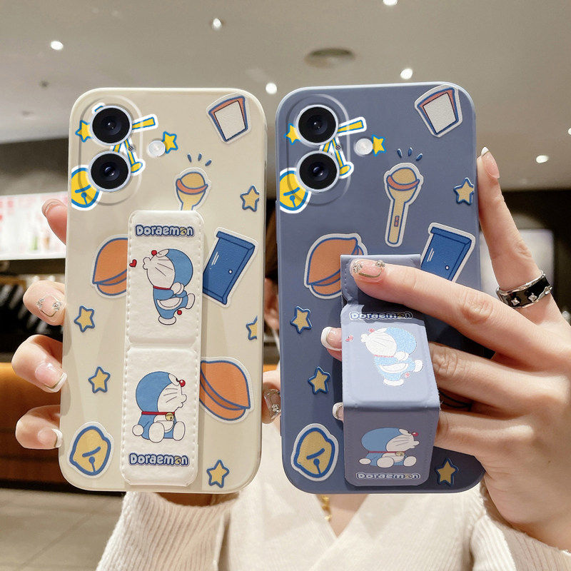 适用于vivoX300Pro手机壳哆啦梦200S防摔x100ultra磁吸支架vivox90Pro新款vivoX80/X70/60折叠腕带套硅胶软壳