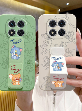 适用于红米Note15Pro手机壳14新款13Pro+防摔Note12Pro带支架11Pro猫和老鼠note10折叠腕带套9保护壳软壳保护