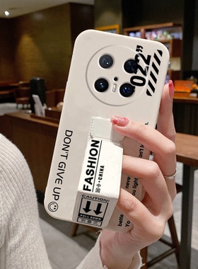 适用于华为mate80ProMax手机壳Mate70Pro+磁吸支架Mate60防摔Mate50E/40折叠腕带男女个性潮牌时尚硅胶软壳