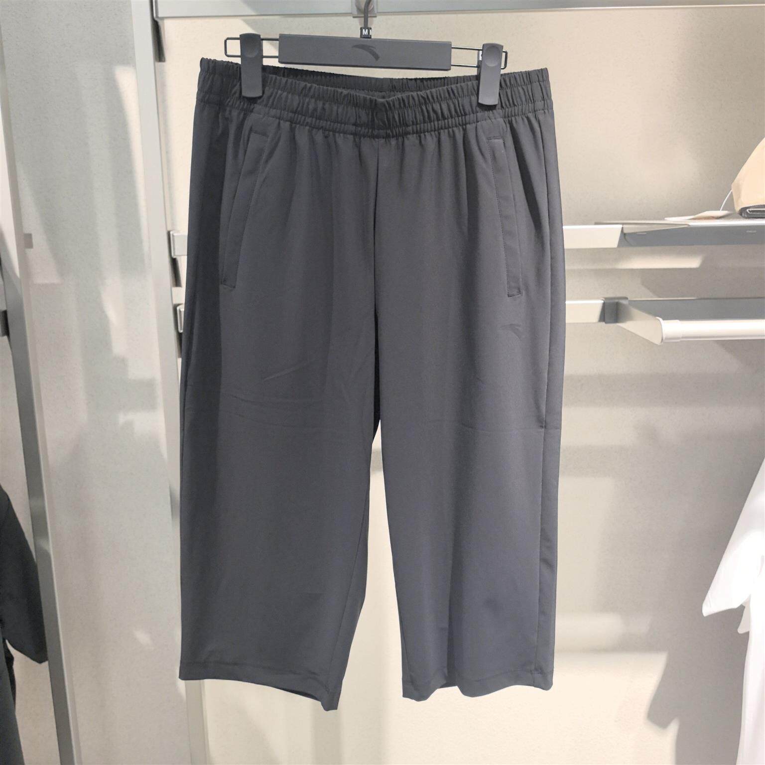 安踏正品男裤2026夏季新款综训潮流冰丝针织运动七分裤152627325