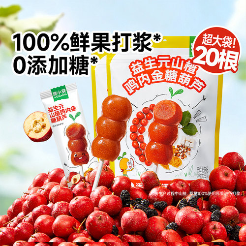 窝小芽山楂棒棒糖无添加蔗糖葫芦造型儿童零食送婴幼儿宝宝辅食谱