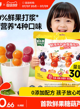 窝小芽山楂棒棒糖葫芦水果条无添加儿童零食送婴幼儿宝宝辅食谱