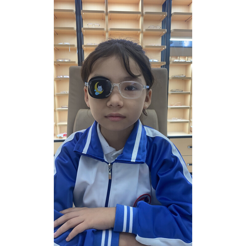 儿童弱视遮光硅胶全遮盖眼镜遮挡罩视力训练斜视单眼睛矫正遮眼套