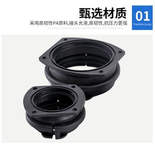 pa塑料波纹管堵头卡式快速接头工具法兰配件防水尼龙软管