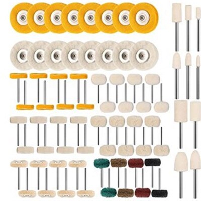 58件套装抛光磨头布轮毛线轮纤维纶