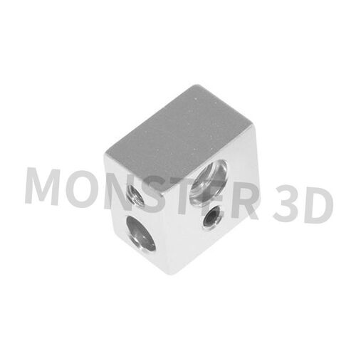 MK10加热块 3d打印机 发热铝块配件 7mm螺纹 挤出机加热铝块