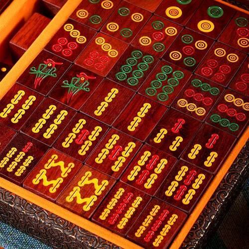血檀木中国麻将牌实红木
