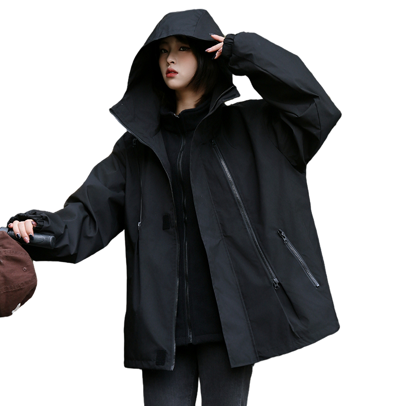 三合一冲锋衣外套女春秋冬季户外2025新款防风防水宽松三防夹克潮
