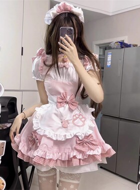 女仆装cos可爱女佣软妹猫咪二次元罗莉塔COSPLAY服装itA洋装