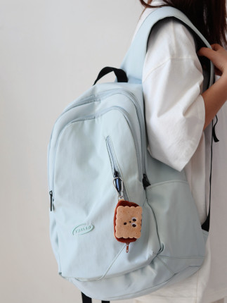 设计感书包初中女生原创小众大学生双肩包韩系慵懒风男生百搭背包