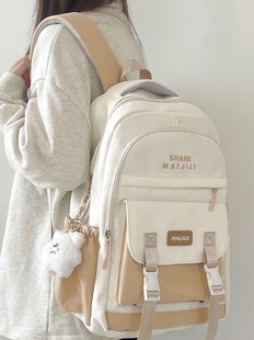 书包女生原创小众大学生大容量双肩包2026新款 初中高中生百搭背包