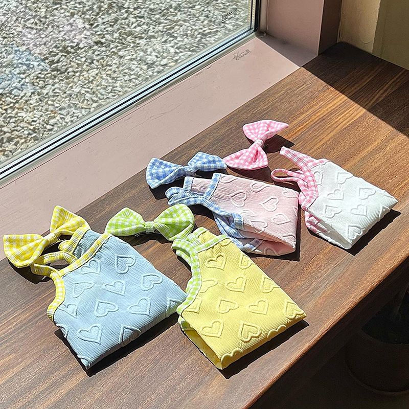 春夏狗狗衣服爱心浮雕吊带薄款猫