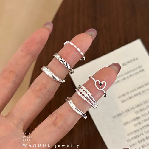 百搭尾戒豌豆饰物纯银设计感