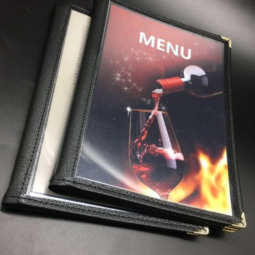 透明菜谱铭大金碟中西餐厅a5pvc