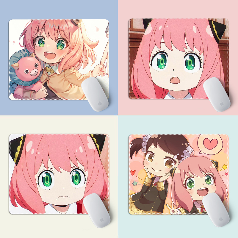 可爱阿尼亚鼠标垫小号办公桌垫滑鼠垫笔记本电脑键盘垫子软护腕女