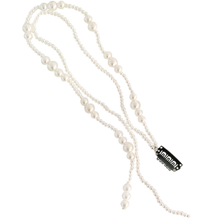 日韩大猪手作古风百搭仿珍珠链条bb夹子长流苏发夹汉服盘发头饰