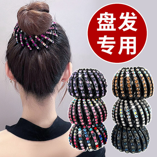 磐玲鸟巢盘发器丸子头发圈