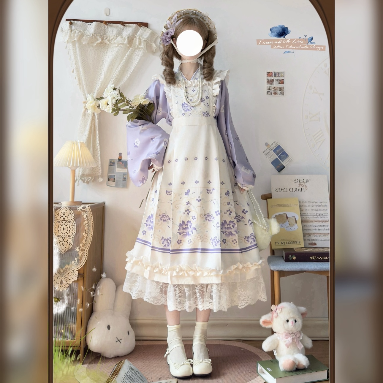 云熏阁汉洋折衷女罩裙洛丽套装