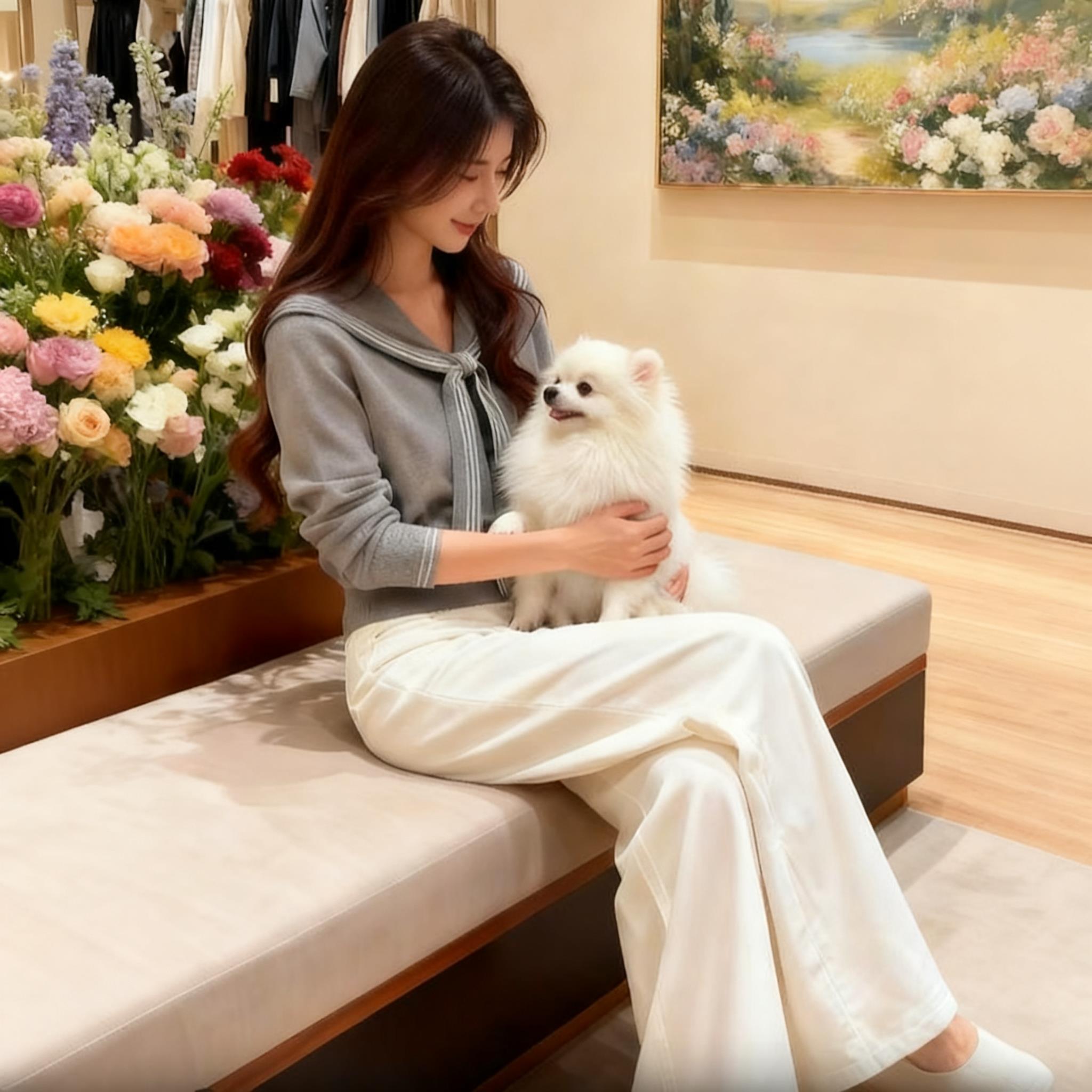 JOYIASS早秋超火穿搭一整套格雷系灰色披肩掐腰针织衫+直筒休闲裤