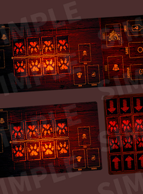 邪恶铭刻卡垫Inscryption桌游卡牌桌布地图冥刻牌垫游戏垫playmat