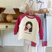 裤 2025秋季 子 洋气休闲宝宝春秋款 两件套中小童上衣 新品 女孩套装