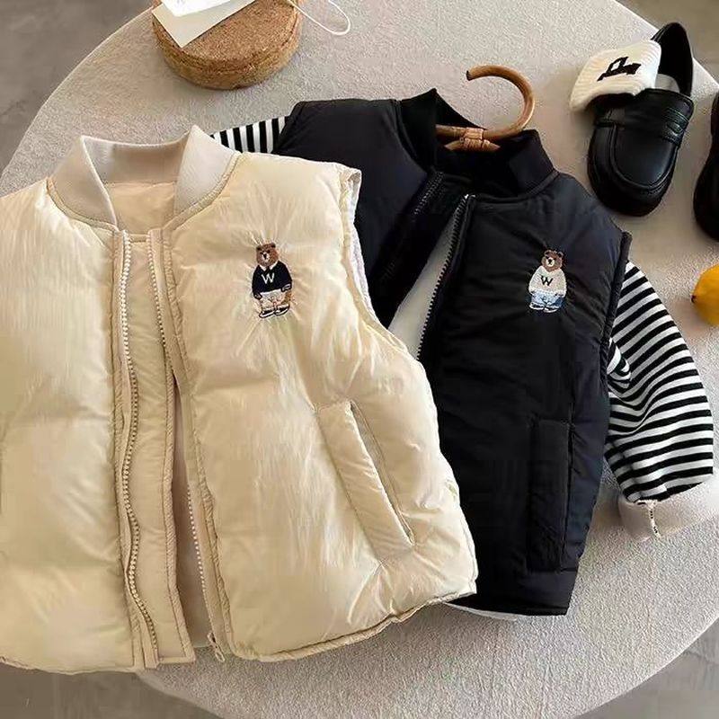冬新款儿童加棉马甲男女童冬款背心外套宝宝加厚保暖坎肩小熊上衣,女装/女士精品,真丝上装,淘宝优惠券,粉丝福利购,淘宝优惠卷