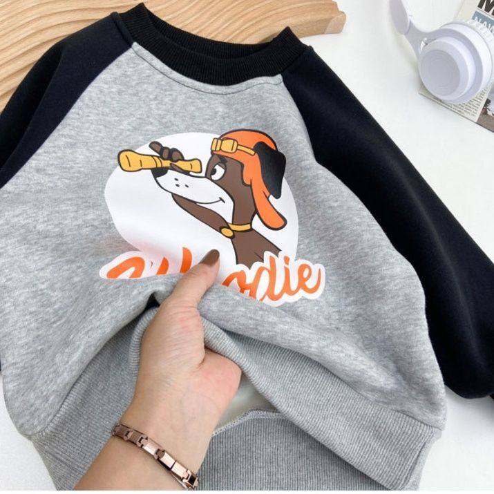 男童一体绒卫衣2025冬装中小童洋气卡通加绒套头衫儿童韩版上衣潮,运动/瑜伽/健身/球迷用品,儿童泳衣/裤,淘宝优惠券,粉丝福利购,淘宝优惠卷