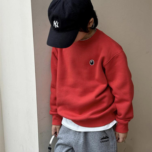 日本潮牌BAPE春秋季 上衣 男女儿童新年红色卫衣休闲蛇年本命年童装