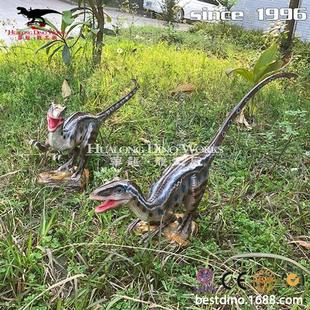 玻璃钢实心恐龙雕塑摆件商场景区游乐场仿真恐龙模型工厂价