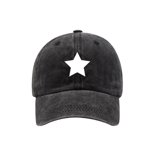 摇滚之父崔健同款五角星棒球帽男户外遮阳防晒情侣鸭舌帽遮阳防晒