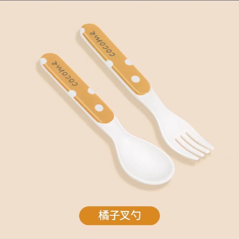 可可萌叉勺宝宝勺子婴儿叉子儿童餐具学吃饭训练自主进食饭勺套装