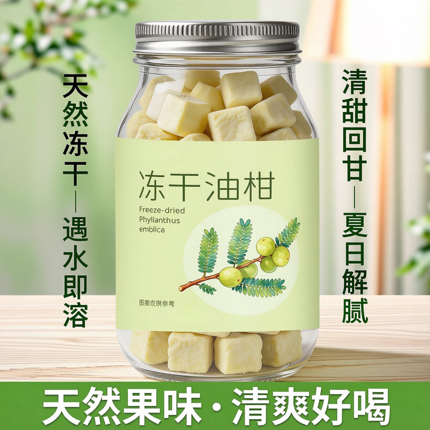 冻干油柑果味自然低温冻干遇水即溶夏季泡水喝清爽解腻清甜回甘