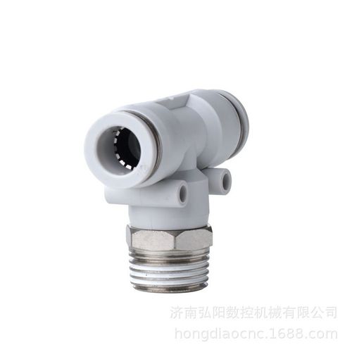 气动快插接头气管外螺纹T型三通快x速接头PB4-M5/PB6-01空压机配