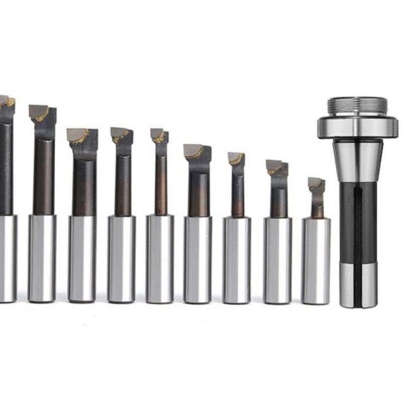 :[(OPP袋包装) 钻床镗头套装3寸镗头+R8柄P+12个3/4寸镗杆