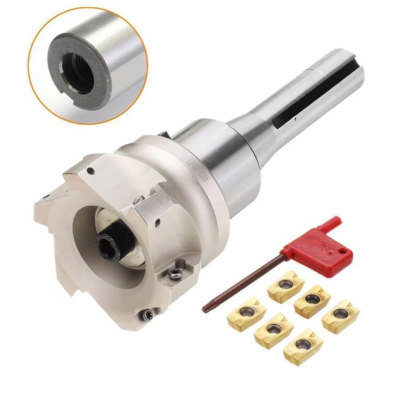 面铣刀杆 R8-FMjB27 英7/16 配+80-27-6T+ 10粒APMT1604刀粒