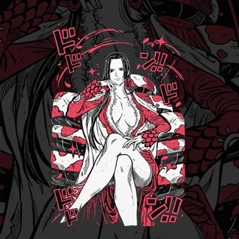极誉波雅汉考克boa hancock snake princess古短袖t恤宽松潮