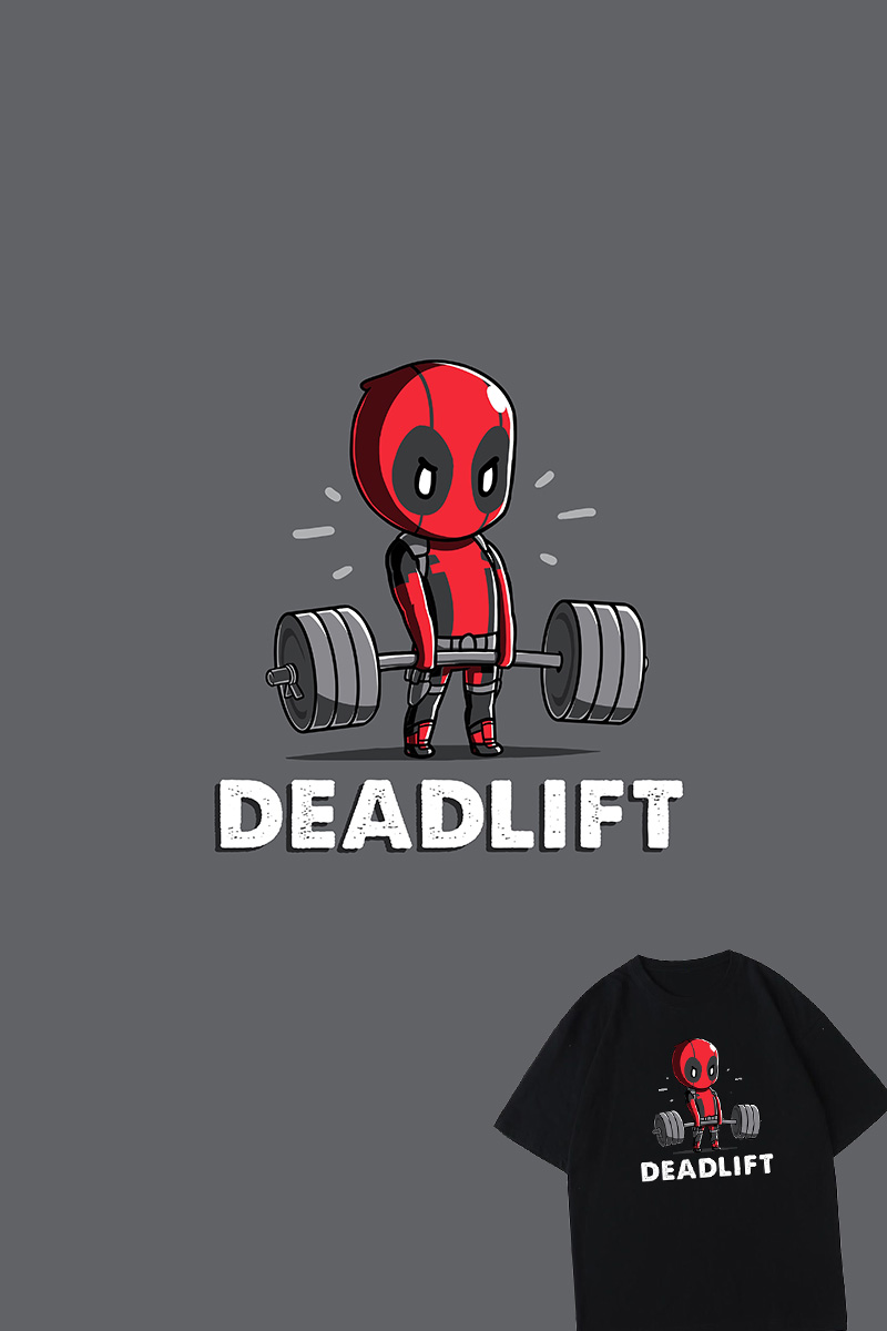 死侍硬拉T恤Deadpool deadlift t shirt graphic tees