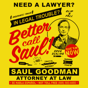 Better Call Saul风骚律师经典广告T恤美剧迷短袖