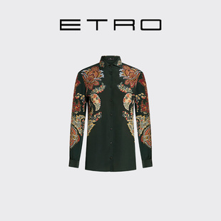 女士常规版 新款 ETRO艾绰 型花卉佩斯里印花真丝衬衫 会员甄选