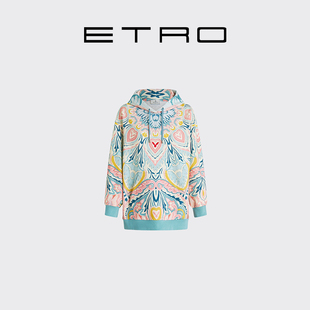 女士幸运兔系列佩斯里印花连帽衫 ETRO艾绰 会员甄选